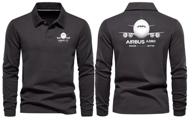 AIRBUS A380 LONG SLEEVE POLO